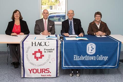 HACC Signs Dual Admission Agreement with Elizabethtown College